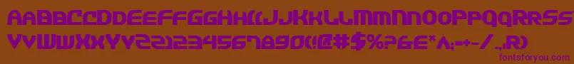 Jannv2b Font – Purple Fonts on Brown Background