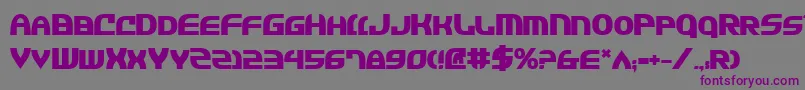 Jannv2b Font – Purple Fonts on Gray Background