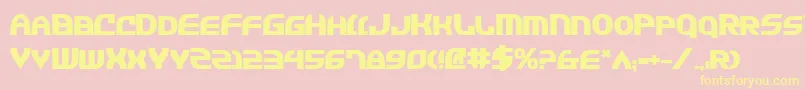 Jannv2b Font – Yellow Fonts on Pink Background