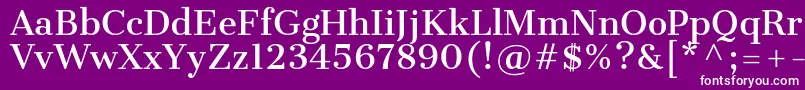 CantataoneRegular Font – White Fonts on Purple Background