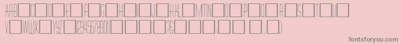 DinerRegular Font – Gray Fonts on Pink Background