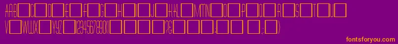 DinerRegular Font – Orange Fonts on Purple Background