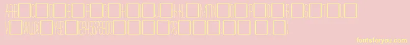 DinerRegular Font – Yellow Fonts on Pink Background