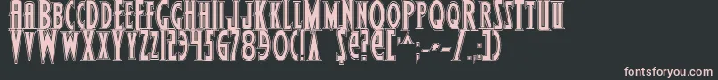 WolfsBanePro Font – Pink Fonts on Black Background