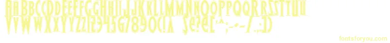 WolfsBanePro Font – Yellow Fonts on White Background