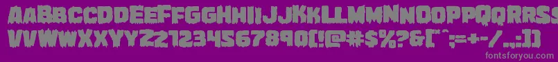 Marshthingexpand Font – Gray Fonts on Purple Background