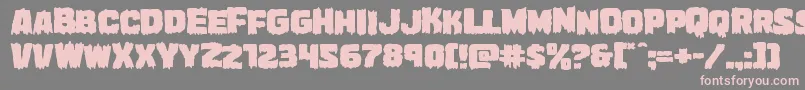 Marshthingexpand Font – Pink Fonts on Gray Background