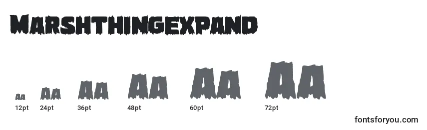 Marshthingexpand Font Sizes