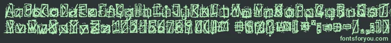 Evils Font – Green Fonts on Black Background