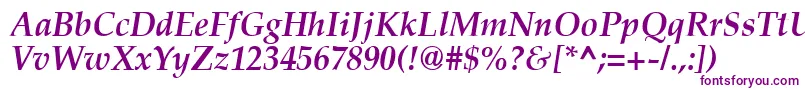 AgpalatialBolditalic Font – Purple Fonts on White Background