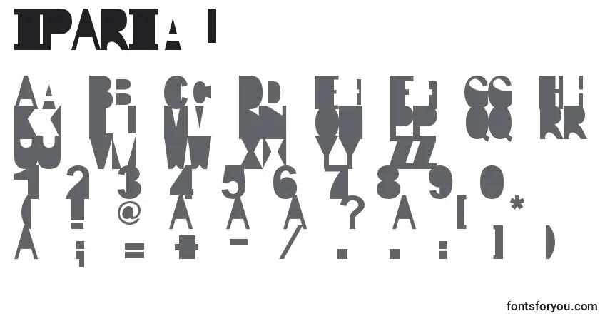 Шрифт IpArial – алфавит, цифры, специальные символы