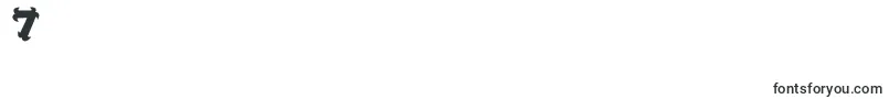 フォントOshareBlack – フォント数字7