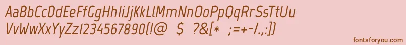 En savoir plus sur la police MarvelBolditalic Police MarvelBolditalic – polices brunes sur fond rose