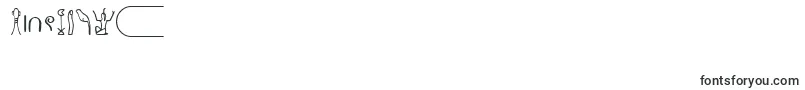 フォントNahktHieroglyphs – 数字と数値のためのフォント