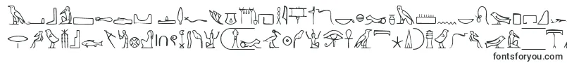 NahktHieroglyphs-fontti – muinaiset fontit