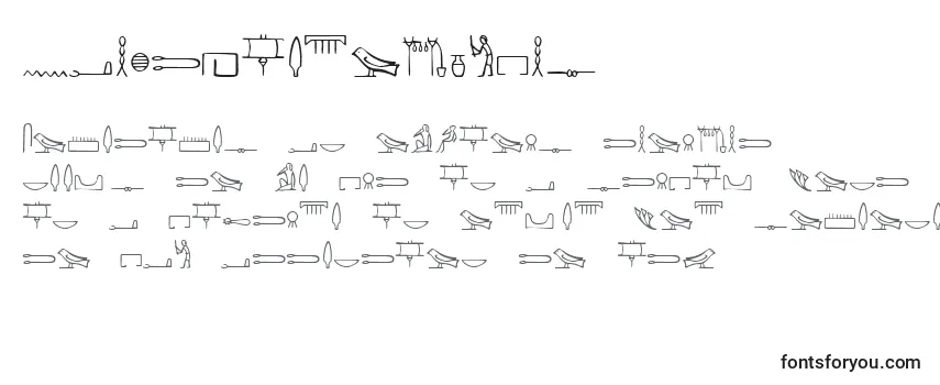 Schriftart NahktHieroglyphs