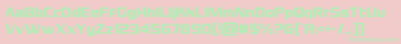 Grandnationalcond Font – Green Fonts on Pink Background