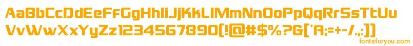 Grandnationalcond Font – Orange Fonts on White Background