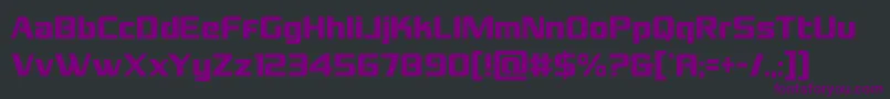 Grandnationalcond Font – Purple Fonts on Black Background