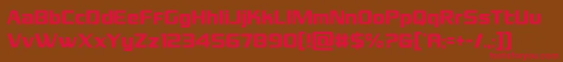 Grandnationalcond Font – Red Fonts on Brown Background
