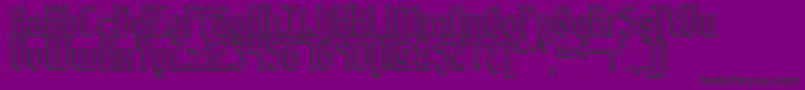 Gyneric3 Font – Black Fonts on Purple Background