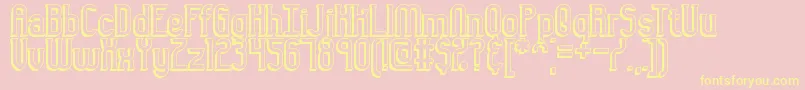 Gyneric3 Font – Yellow Fonts on Pink Background