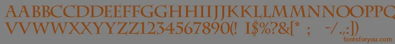 Подробнее о шрифте Charlemagnec Шрифт Charlemagnec – коричневые шрифты на сером фоне