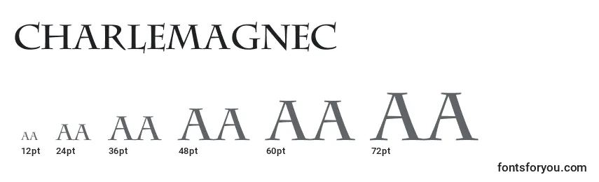 Charlemagnec Font Sizes