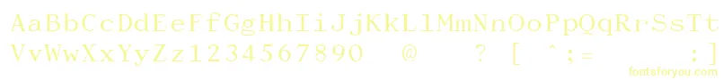 DactylographeUnregistered Font – Yellow Fonts