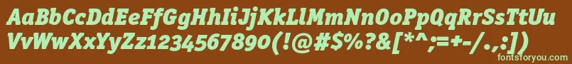 Подробнее о шрифте OfficinaserifblackoscItalic Шрифт OfficinaserifblackoscItalic – зелёные шрифты на коричневом фоне