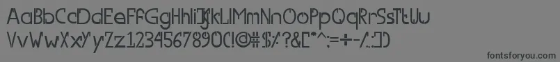 Шрифт SwitchFont – чёрные шрифты на сером фоне