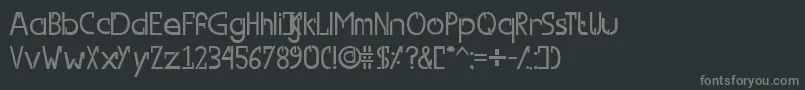 フォントSwitchFont – 黒い背景に灰色の文字