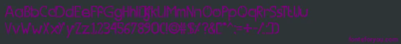 SwitchFont-fontti – violetit fontit mustalla taustalla