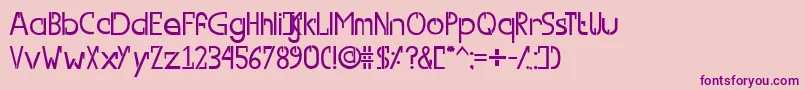 SwitchFont Font – Purple Fonts on Pink Background