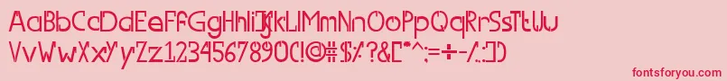 SwitchFont Font – Red Fonts on Pink Background