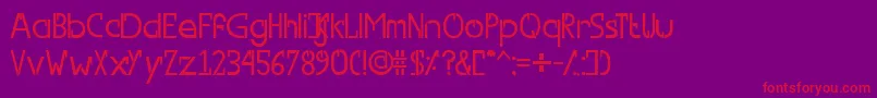 SwitchFont Font – Red Fonts on Purple Background