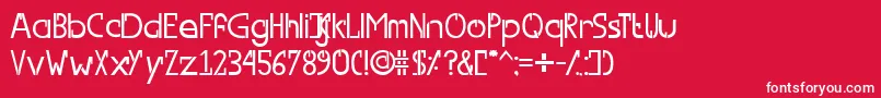 SwitchFont Font – White Fonts on Red Background
