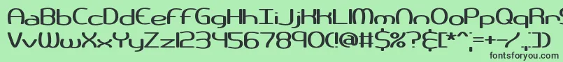 Lisätietoja Pneuwide-fontista Pneuwide-fontti – mustat fontit vihreällä taustalla