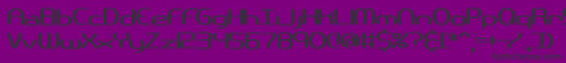 Pneuwide Font – Black Fonts on Purple Background