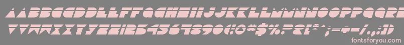 DiscoDeckLaserItalic Font – Pink Fonts on Gray Background