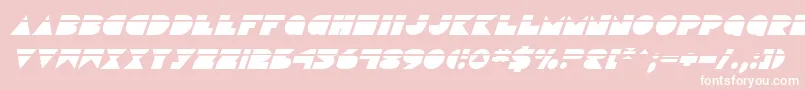 fuente DiscoDeckLaserItalic – Fuentes Blancas Sobre Fondo Rosa