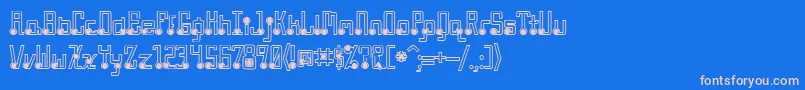 Шрифт Quasbls – розовые шрифты на синем фоне