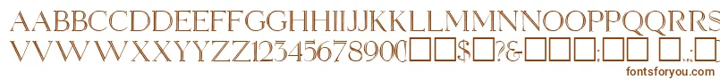 ElizabethAnn Font – Brown Fonts on White Background