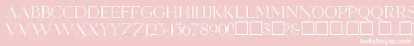 ElizabethAnn Font – White Fonts on Pink Background