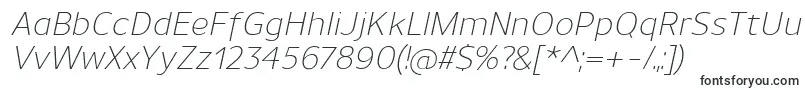 UnimanLightitalic-fontti – Arkkitehtuuriset fontit