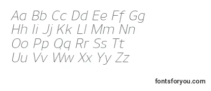 UnimanLightitalic Font