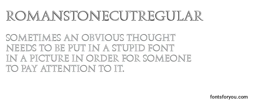 RomanstonecutRegular Font