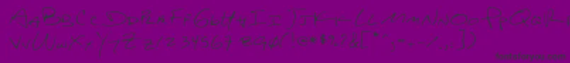 Lehn161-Schriftart – Schwarze Schriften auf violettem Hintergrund