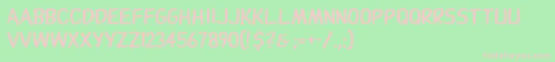 DupuyBold Font – Pink Fonts on Green Background