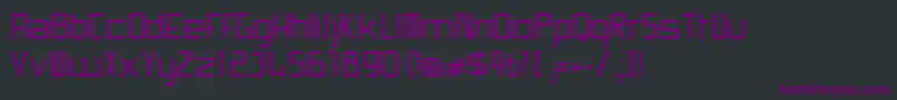 フォントSwissmade – 黒い背景に紫のフォント